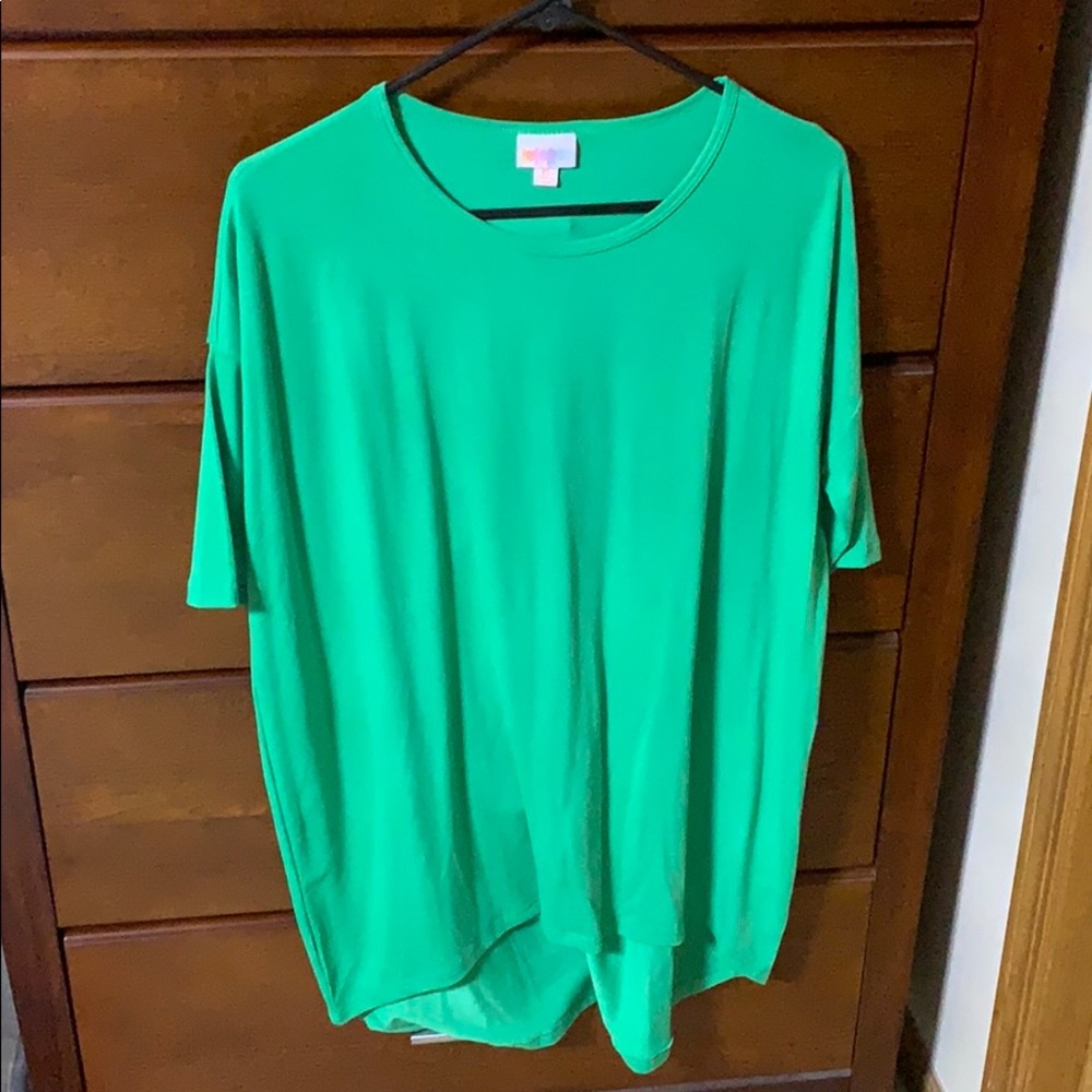 Lularoe Irma XS green NWT